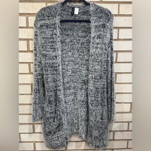 H&M Fuzzy Gray Women's Cardigan